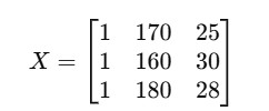 Picture showing a 3X3 matrix